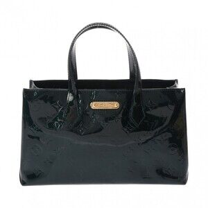 Louis Vuitton Monogram Vernis Wilshire Blue Nuit Handbag